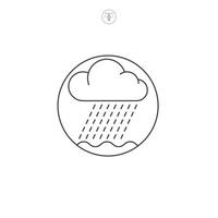 Rain icon symbol illustration isolated on white background vector