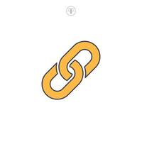 Link Chain icon symbol illustration isolated on white background vector