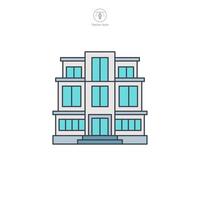 Office building icon symbol illustration isolated on white background vector