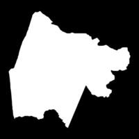 Gash Barka region map, administrative division of Eritrea. illustration. vector