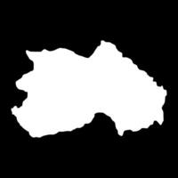 Southern region map, administrative division of Eritrea. illustration. vector