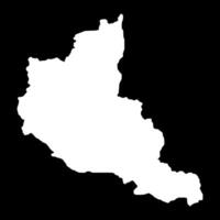 Anseba region map, administrative division of Eritrea. illustration. vector