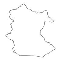 Skardu district map, administrative division of Pakistan. illustration. vector