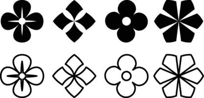 Flower icon. Flowers isolated Flowers on white background. Flower symbol design. Flowers background vector