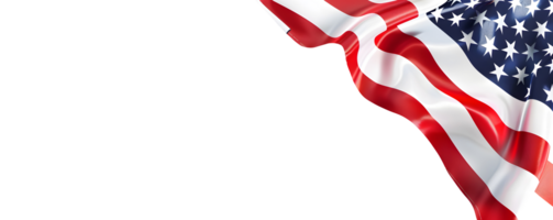 American Flag Edges Display No Background Ideal for Banners png