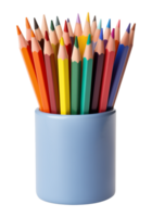 Color Pencil in Container Isolated on Transparent Background png