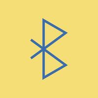 bluetooth icon free symbol design web vector