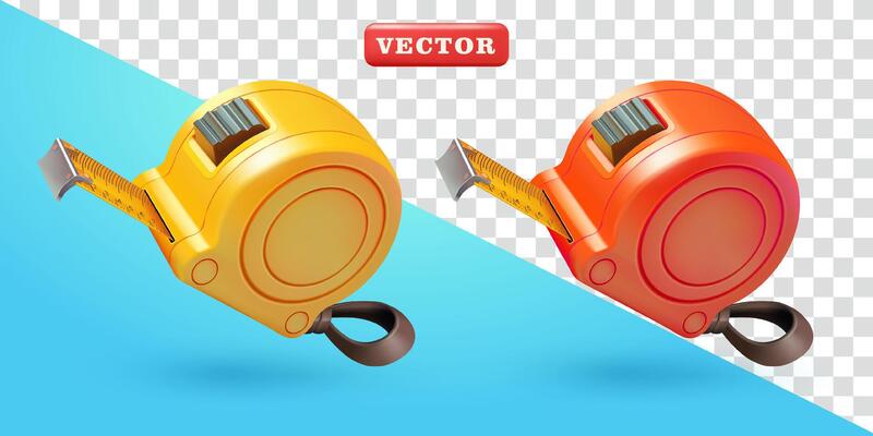 Measuring tape, 3d. Suitable for construction, industry and design elements
