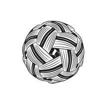 Sepak takraw icon isolated on white background illustration. vector