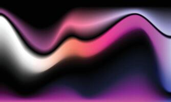 Wavy blurred gradient background. Colorful vibrant light for poster, flyer, banner, or cover. vector