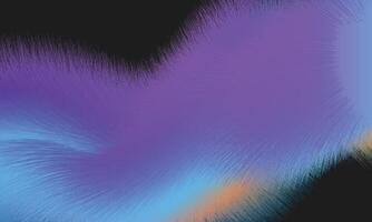 Abstract fuzzy shapes on black background. Furry fluid backdrop. For modern poster, banner, flyer, or presentation. vector