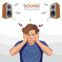 The Silent Threat Understanding and Combating Noise Pollution in Our Modern World vector