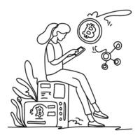 Delve into the limitless potential of decentralized finance with our vibrant flat illustrations. Uncover the power and opportunities of DeFi in a visually engaging way vector