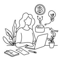 Immerse yourself in the world of DeFi with our dynamic flat illustrations that showcase the exciting possibilities of decentralized finance. Discover the future of finance through art vector