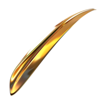 Golden Curved Line with Transparent Background A Sleek and Modern Design Element for Graphic Design Projects png