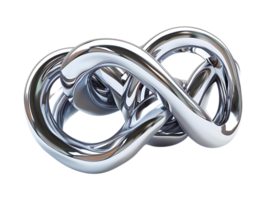 abstract glimmend zilver 3d vorm met een transparant achtergrond een modern ontwerp voor uw creatief projecten png