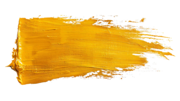 Golden Paint Stroke with Transparent Background A Textured Brushstroke for Design and Art png