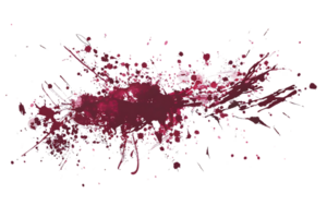 Crimson Splatter on a Transparent Background A Gory Abstract Design for Your Creative Projects png