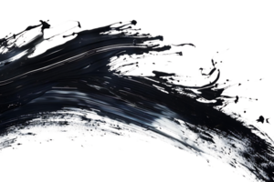 Abstract Black and White Swirl with Transparent Background A Modern Art Design Element png
