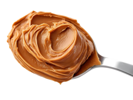 Peanut Butter Spoonful with a Transparent Background, A Delicious and Creamy Treat png