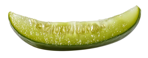 Fresh Cucumber Slice with a Transparent Background A Perfect Image for Your Designs png