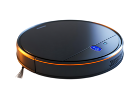 Smart Robot Vacuum Cleaner with Transparent Background - Effortlessly Cleans Your Home with Innovative Technology png