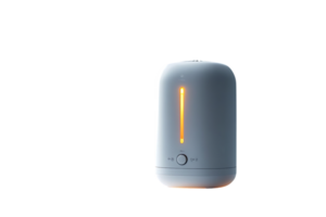 Modern White Diffuser with a Warm, Glowing Light, Enhancing Your Home's Ambiance with a Transparent Background png