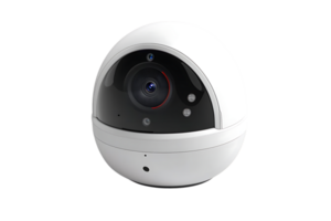 Smart Home Security Camera with Transparent Background, 360 Degree View, Night Vision, Motion Detection, and Two-Way Audio png