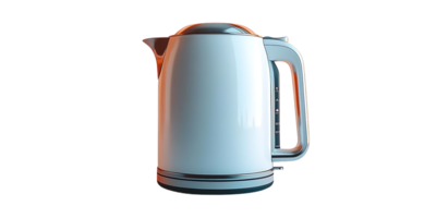 White Electric Kettle with Transparent Background, Boils Water Quickly and Efficiently, Perfect for Tea or Coffee, Stylish and Modern Design, Easy to Use png