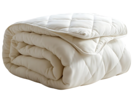 Soft, Breathable, and Luxurious Organic Cotton Comforter with Transparent Background for a Cozy and Stylish Bedroom png
