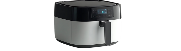 Air Fryer with Transparent Background, for Crispy and Delicious Food, with Adjustable Temperature Controls png