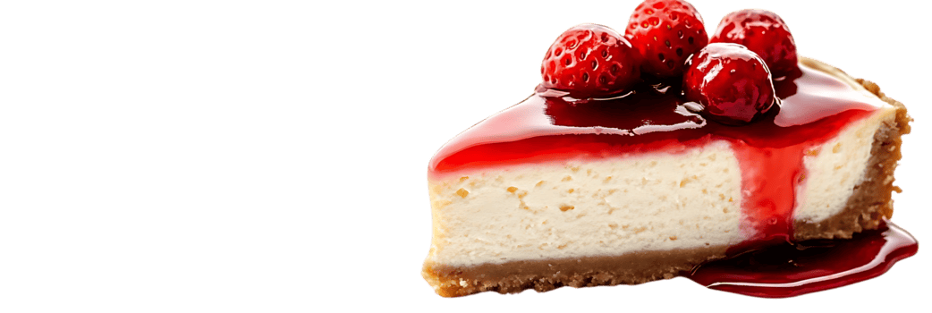 delicioso morango bolo de queijo com uma transparente fundo, perfeito para seu sobremesa desejos png