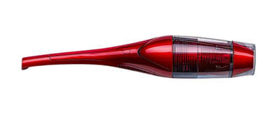 Red Cordless Handheld Vacuum Cleaner with Transparent Background - Easy to Use for Cleaning Cars, Homes, and More png