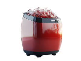 Red Ice Maker with Transparent Background, Creates Ice Cubes Quickly and Easily for Refreshing Drinks png