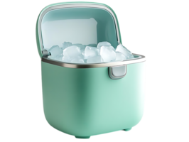 Ice Maker with Transparent Background, Cool and Refreshing Ice Cubes Ready to Serve, Ideal for Parties, Summer, and Beverages png
