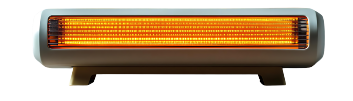 Electric Heater with a Transparent Background, Radiating Warmth and Style for Your Home png