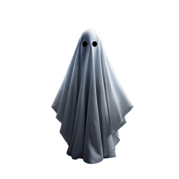uma espectral figura é em pé dentro frente do uma transparente fundo png