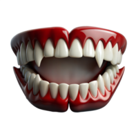 A close up of a mouth with a vampire toothbrush in it png