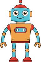 Robot Illustration Design vector