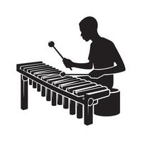 Marimba Silhouette Vectors Illustrations for Stunning Designs AI Files Included