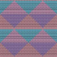seamless knitted pattern with stripes vector