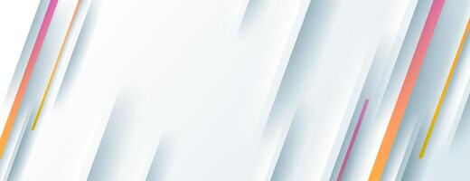 white abstract background with diagonal yellow pink gradient stripes vector