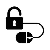 Access control in modern design style vector