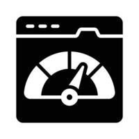 Grab this amazing icon of website speed test, web performance vector