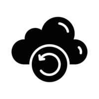 Cloud sync, arrows with cloud, icon of cloud update, easy to use vector