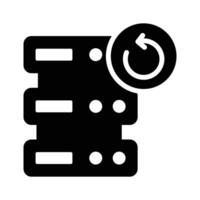 Data backup, data server update in modern style vector