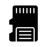 Data memory chip, memory card icon easy to use and download vector