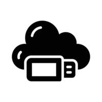 An icon of cloud usb in trendy style, ready to use and download vector
