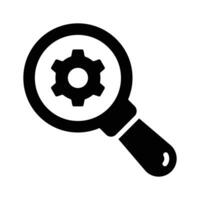 Search engine optimization, setting search icon design in modern style vector
