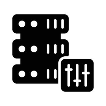 obtener esta increíble icono de servidor ajuste en moderno diseño estilo vector